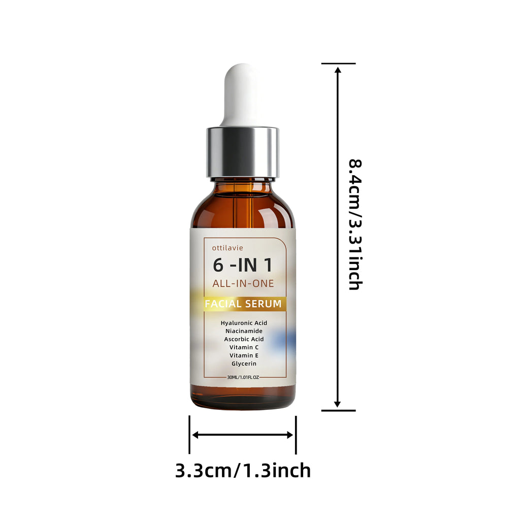 Ottilavie 6-in-1 Facial Serum 2pc – Hydrate, Firm & Even Tone Facial Serum Set Oasis Select 2pcs 30ml