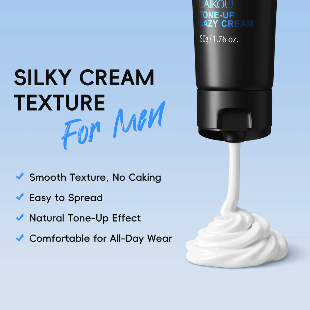 LAIKOU Men BB Cream Natural Whitening Revitalising Nourishing Brighten Cream Face Foundation Tone Up Cream Lazy Concealer 50g Oasis Select