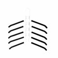 5 in 1 Multi Layer Hanger Detachable Non-Slip Foam Pads Multifunctional Clothes Rack Durable Seamless Space Saving Hanger Oasis Select White