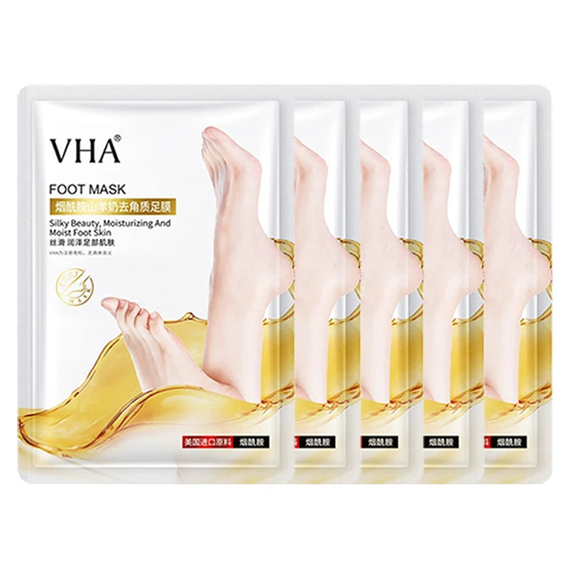Goat Milk Exfoliating Foot Mask – Remove Dead Skin & Moisturize Exfoliating Foot Mask Oasis Select 5 Pairs