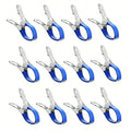 10Pcs Heavy Duty Stainless Steel Pool Cover Clips with Plastic Handles Windproof Spring Clamps for Swimming Pool Cover Oasis Select 10pcs blue