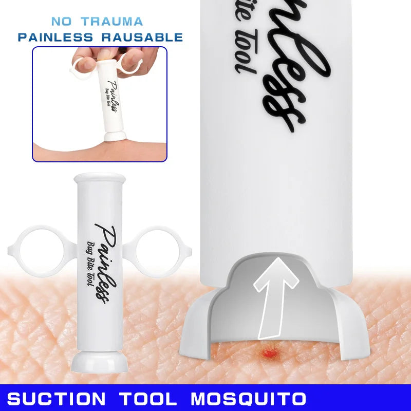 Negative-pressure suction device—for mosquito bites and bee stings naturally relieves discomfort caused by bites; chemical-free. Oasis Select