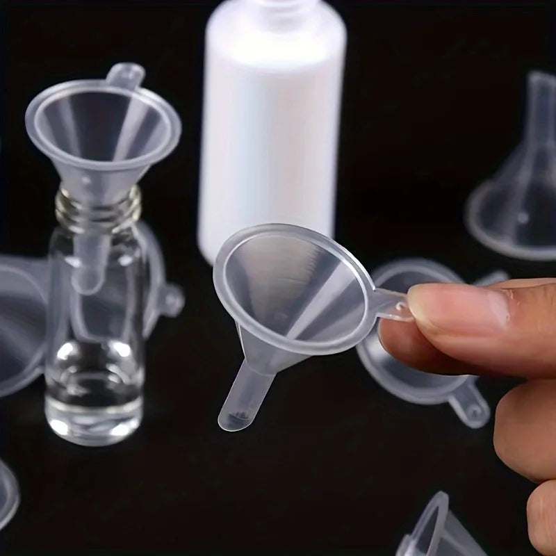 5/10pcs Transparent Plastic Funnel - Mini Liquid Filling Tool for Perfume Essential Oil Crafts Funnel Oasis Select