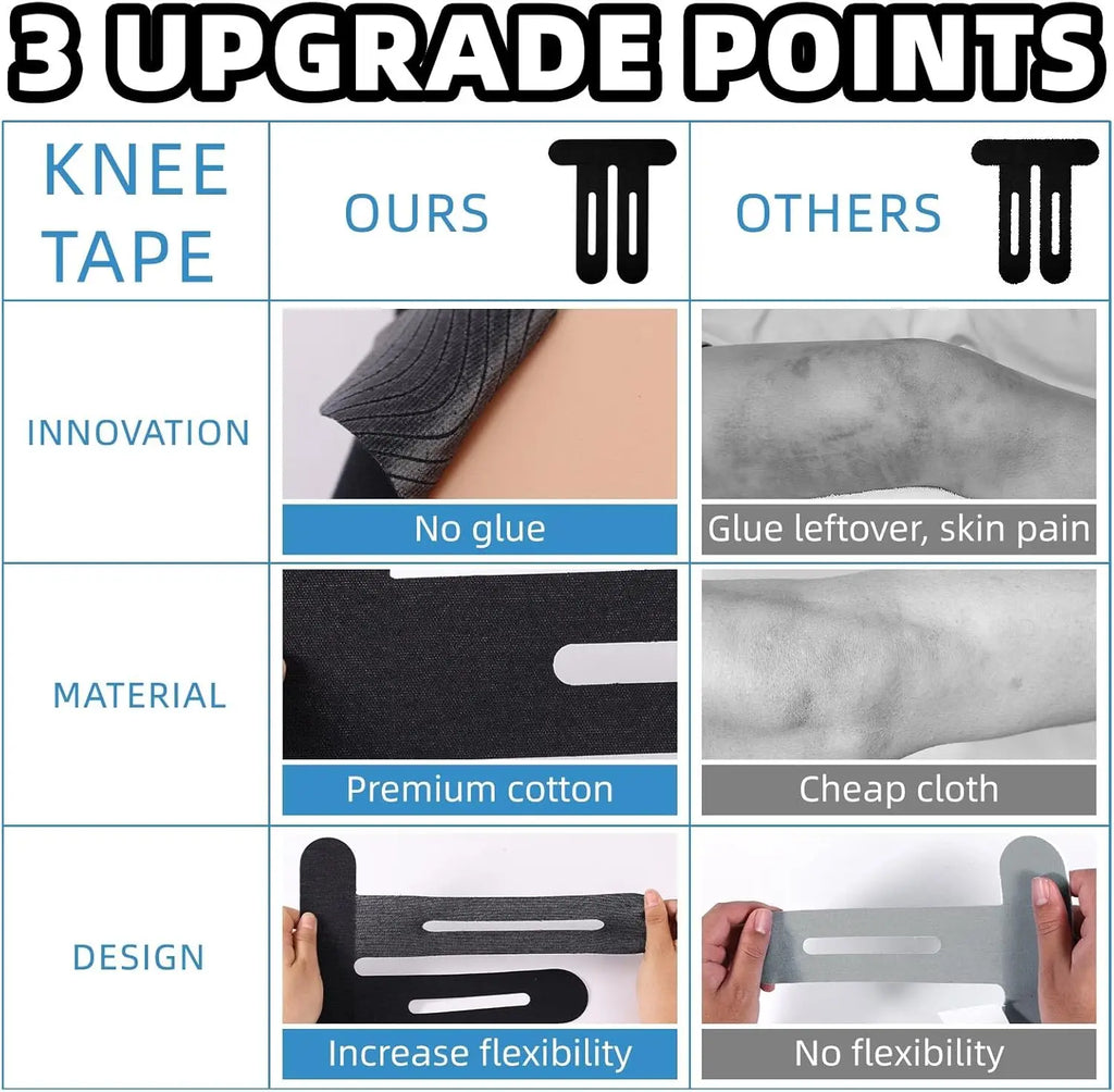 14/28 PCS Kinesiology Tape for Knees Waterproof Elastic Athletic Muscle Support Tape Breathable Strips Sports Joint Recovery Oasis Select