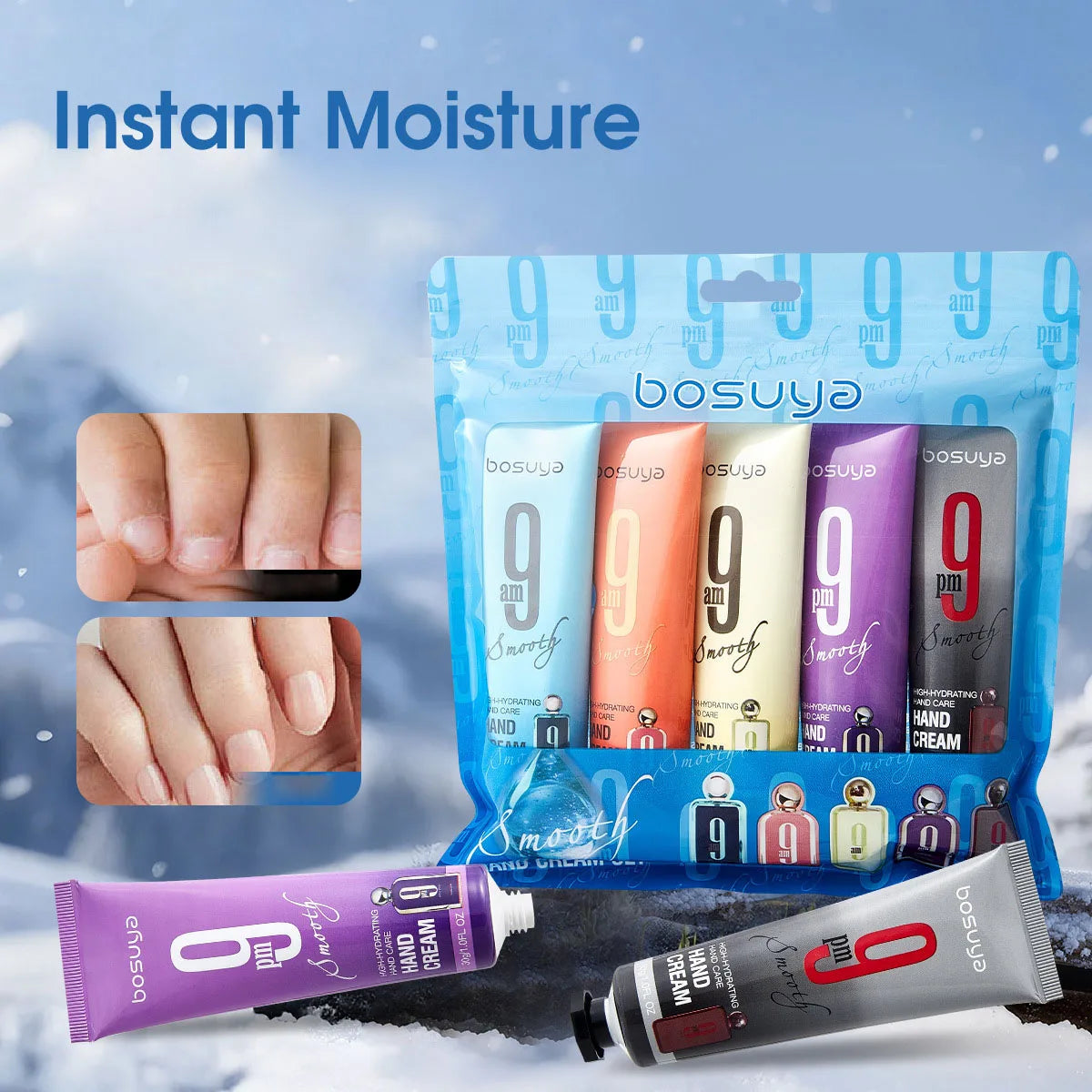 5-Piece Moisturizing Fragrance Hand Cream Set – Non-Greasy Hand Cream Set Oasis Select