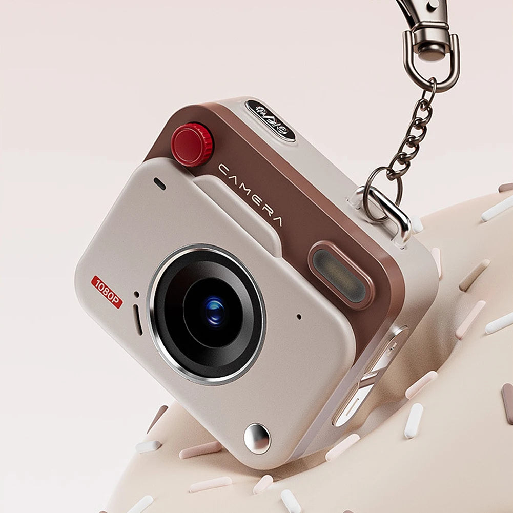 HD Retro Mini Digital Camera – 48MP, 1080P, Flash & Keychain