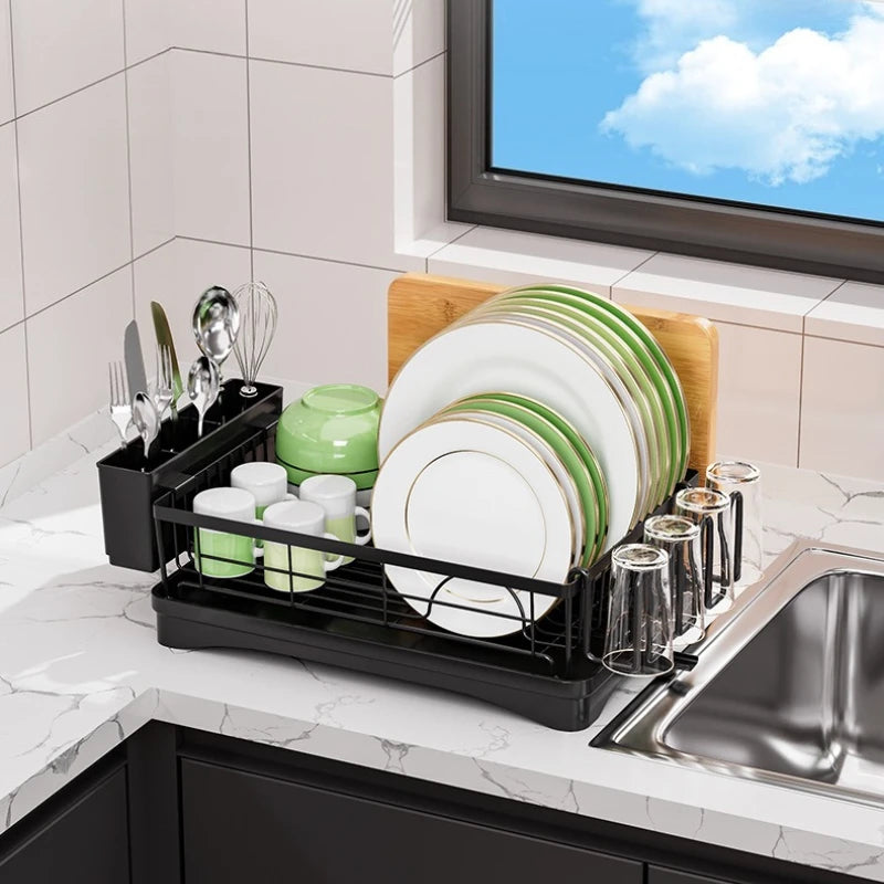 Bowl rack Single layer tableware storage rack Multifunctional sink rack Dish drain rack Oasis Select