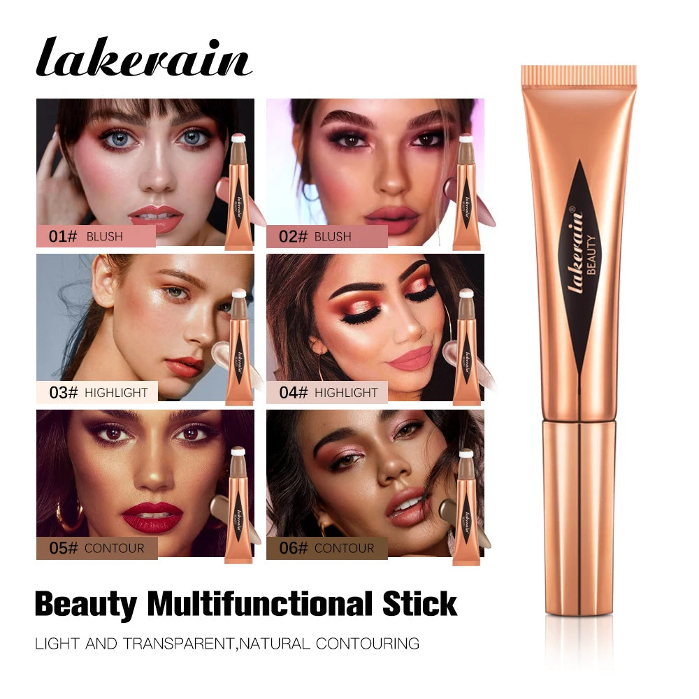 Multi-use Stick Bronzer Blusher Beauty Highlighter Blush Liquid Face Bronzer Natural Contouring Wand Stick Applicator Makeup Oasis Select