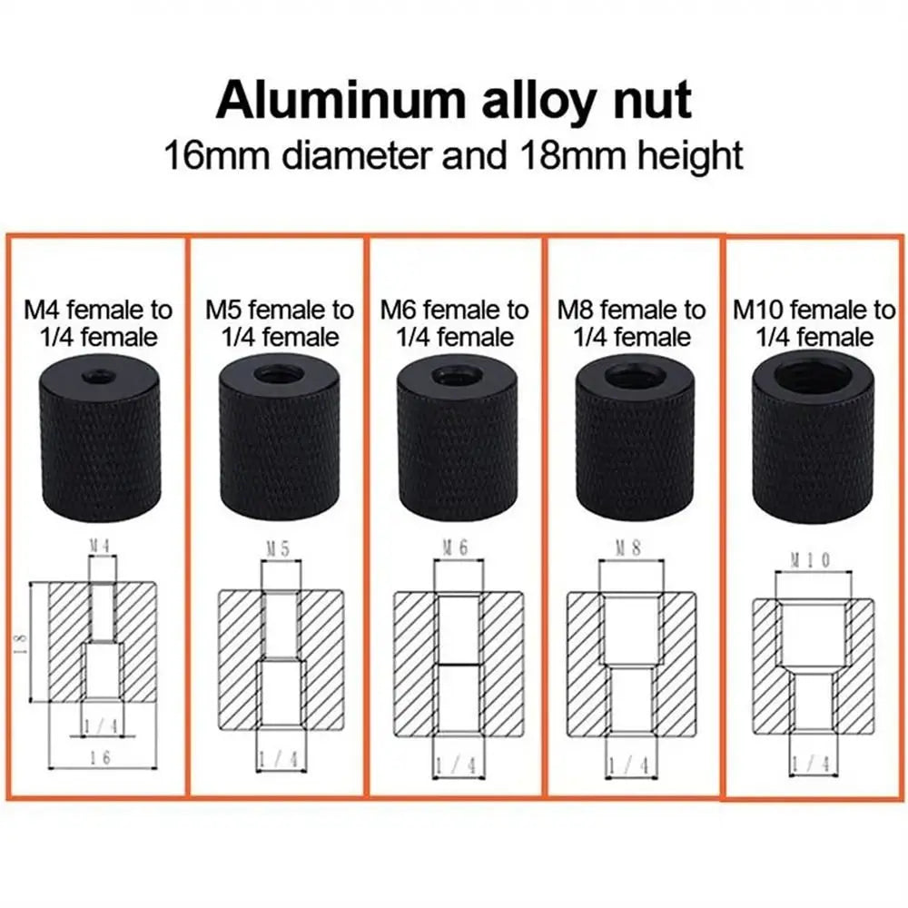 Camera Screw 1/4 to M4 M5 M6 M8 M10 Conversion Screw Tripod Ballhead Adapter Mount Accessories for Camera Flash Bracket Oasis Select