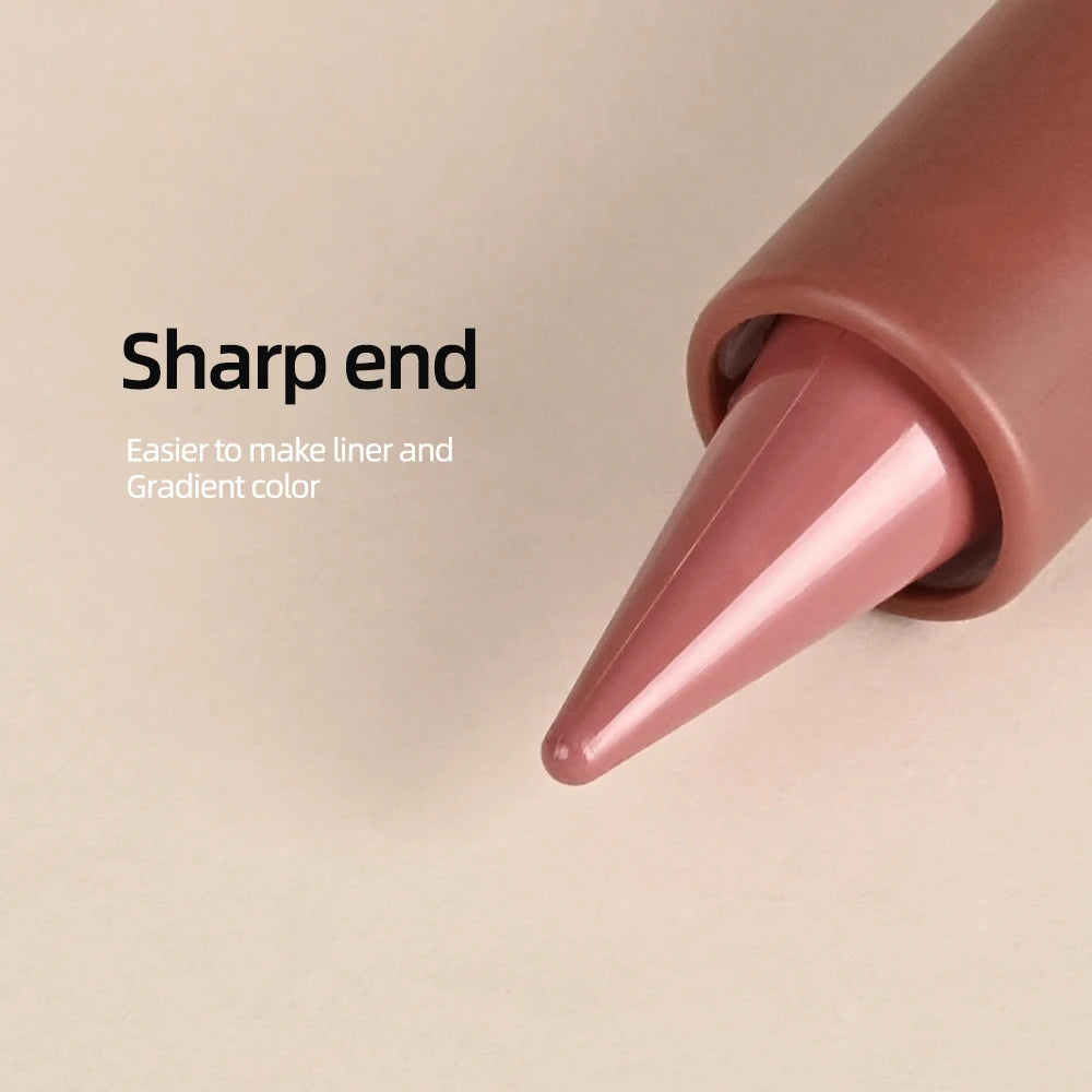 Matte Liner Lipstick Pen Gradient Lip Liner Red Brown Lipsticks Pencil Lasting Waterproof Lip Stick Sexy Women Lip Cosmetics Oasis Select