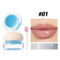 4-Color Jelly Lip Gloss – Mirror Shine, Pearl Glow & Non-Sticky