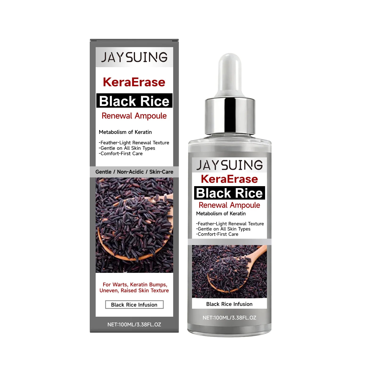 Black Rice Essence - Gentle and Moisturizing Facial Serum for Hydrated, Smooth, and Radiant Skin Oasis Select 100ml boxed