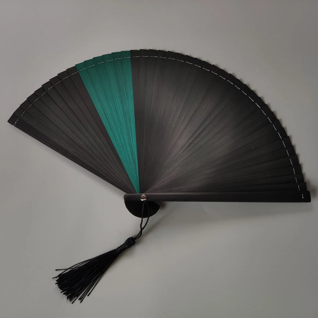 All bamboo spray painting fan high-end fine painting dance fan hollow carving folding fan Oasis Select 24