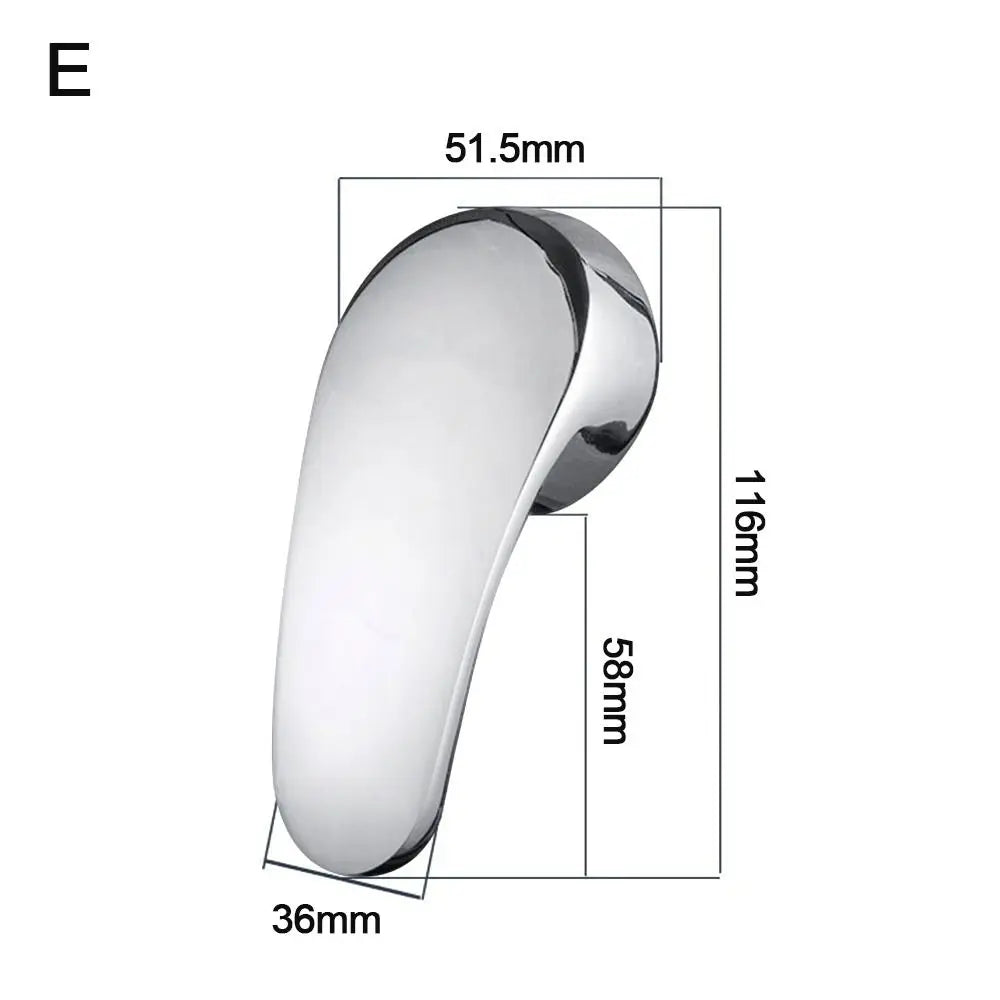 Chrome Plated Faucet Handle Metal 35mm/40mm Taps Switch Handle Hot Cold Faucet Mixer Tap Replacement Cover Kitchen Bathroom Oasis Select E