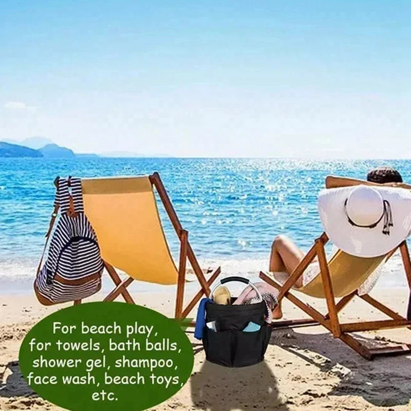 WISH 17L Large Storage Bag Folding Basket Picnic Tote Bag Outdoor Cleaning Storage Bag With Handle Tool Bag Cleaning Supplies Oasis Select