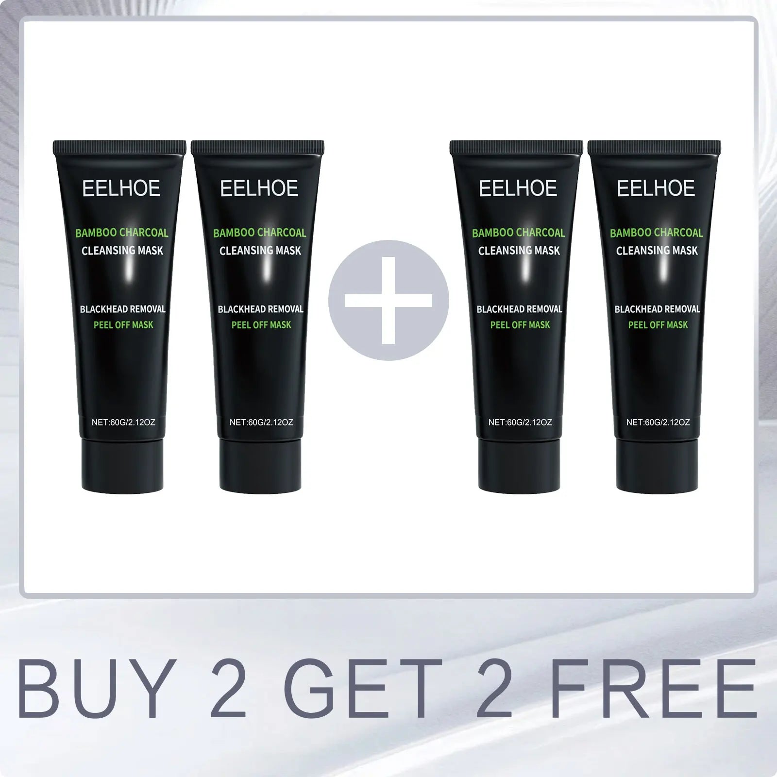 Eelhoe Bamboo Charcoal Mask Tightening Skin Rejuvenation Smoothing Shrink Pores Oil Control Gentle Face Care Tear Peel off Mask Oasis Select Buy 2 for 2 Free
