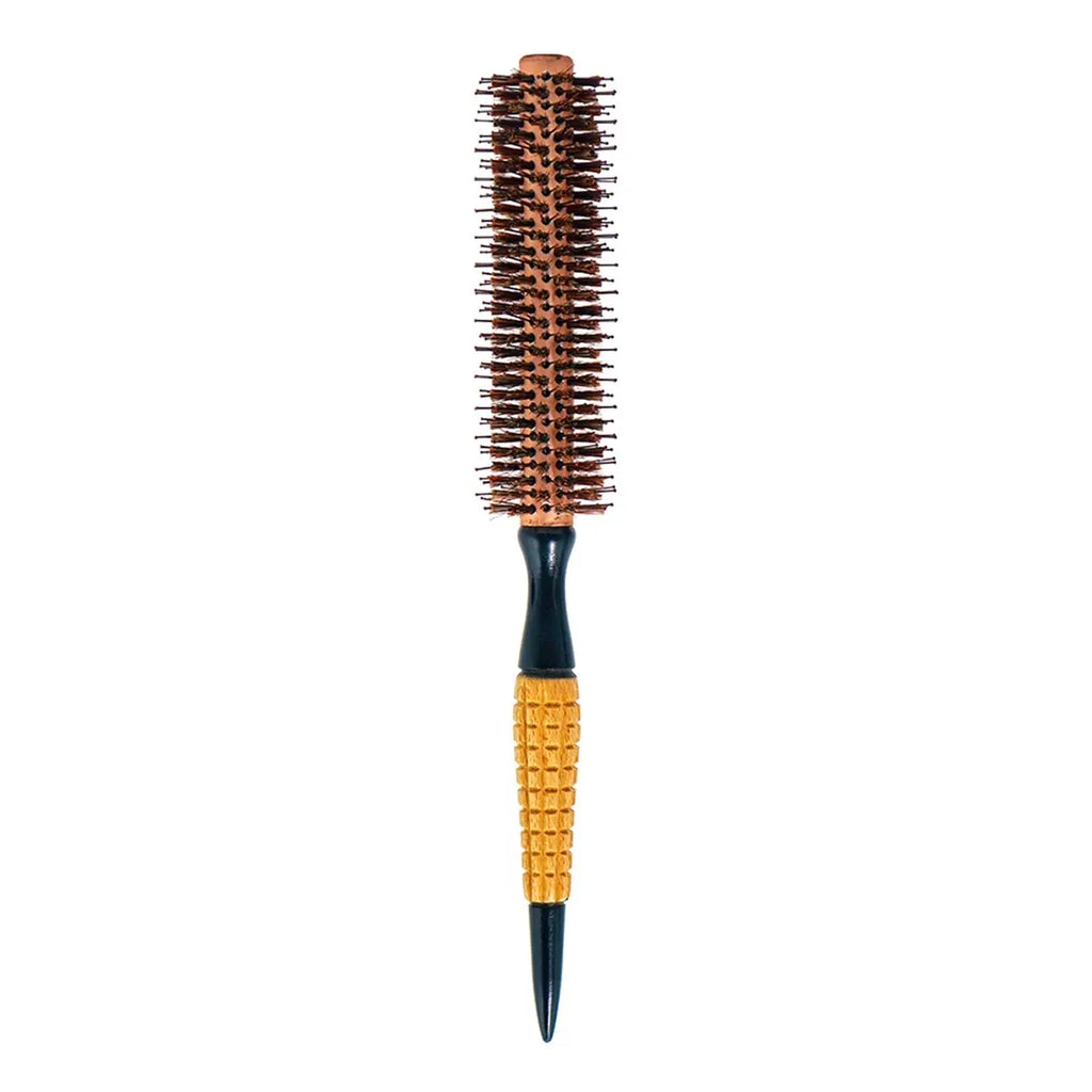 Wood Handle Boar Bristles Round Brush Hair Curly Comb Pro Hair Brush Anti Static Brush Teasing Brush Hairdresser Styling Tools Oasis Select 233-10