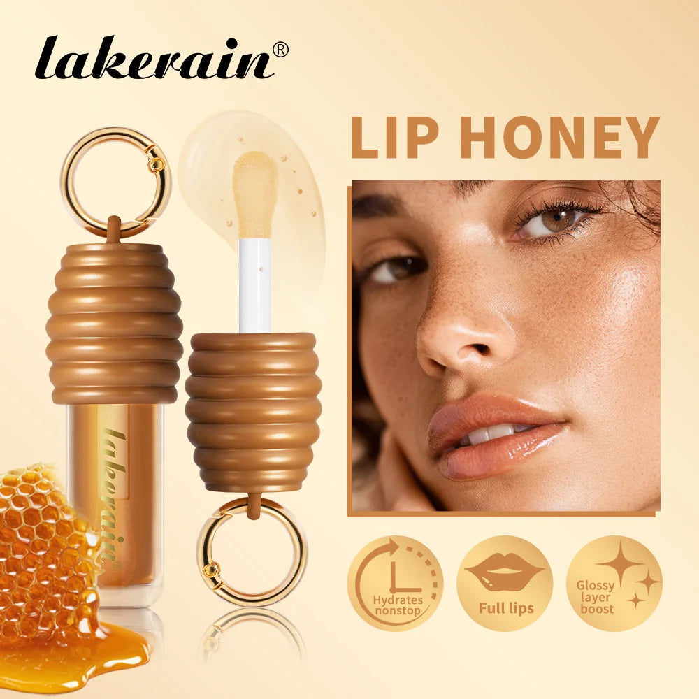 2pcs/set Honey Chocolate Lip Glaze Gloss Long-lasting Moisturizing Lip Oil Enhancing Complexion Reducing Lip Lines Lip Glosses Oasis Select