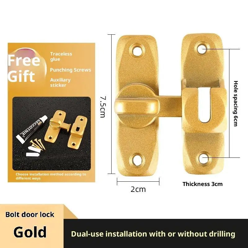 Zinc Alloy 90° Sliding Door Latch | Luminous Barn Gate Bolt