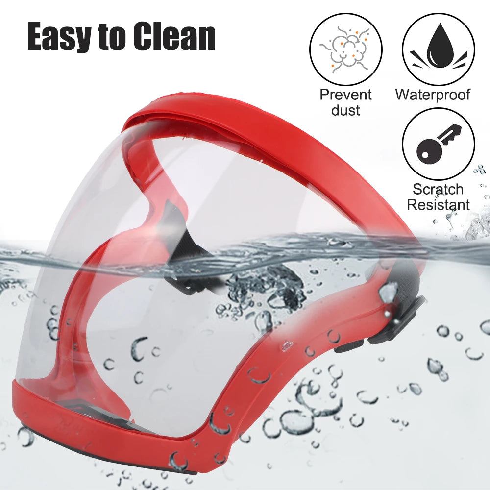 Full Face Shield Protection Face Cover Oil-splash Proof Mask With Filters Motorcycle Bicycle Cycling Dusting Mask Kitchen Tool Oasis Select