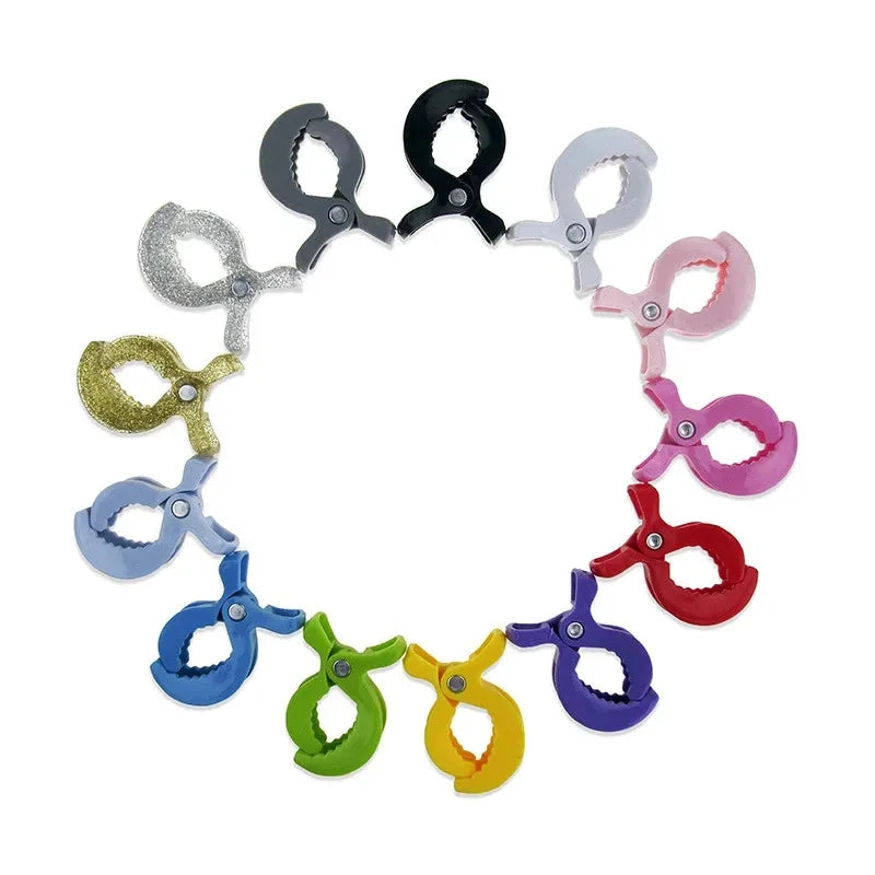 1-4PCs Baby Colorful Car Seat Accessories Plastic Pushchair Toy Clip Pram Stroller Peg To Hook Cover Blanket Mosquito Net Clips Oasis Select