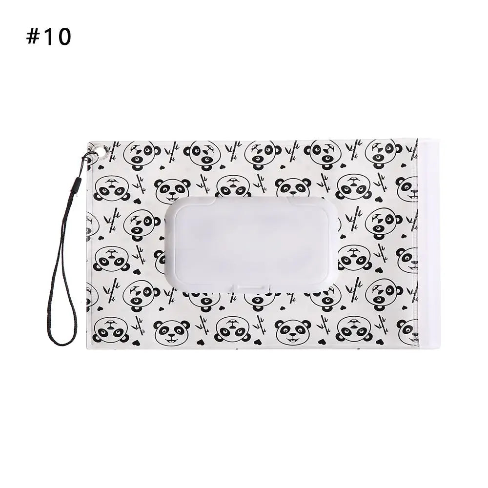 1pc Useful Outdoor Flip Cover Carrying Case Portable Baby Product Stroller Accessories Wet Wipes Bag Tissue Box Cosmetic Pouch Oasis Select 10