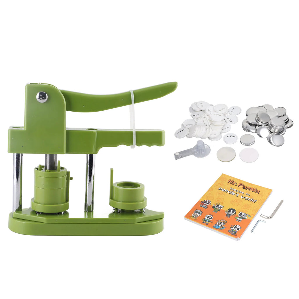 Button Maker Machine 100 Sets Badges Button Pressing Machine for Present Family Button Making Press Machine Oasis Select 25mm