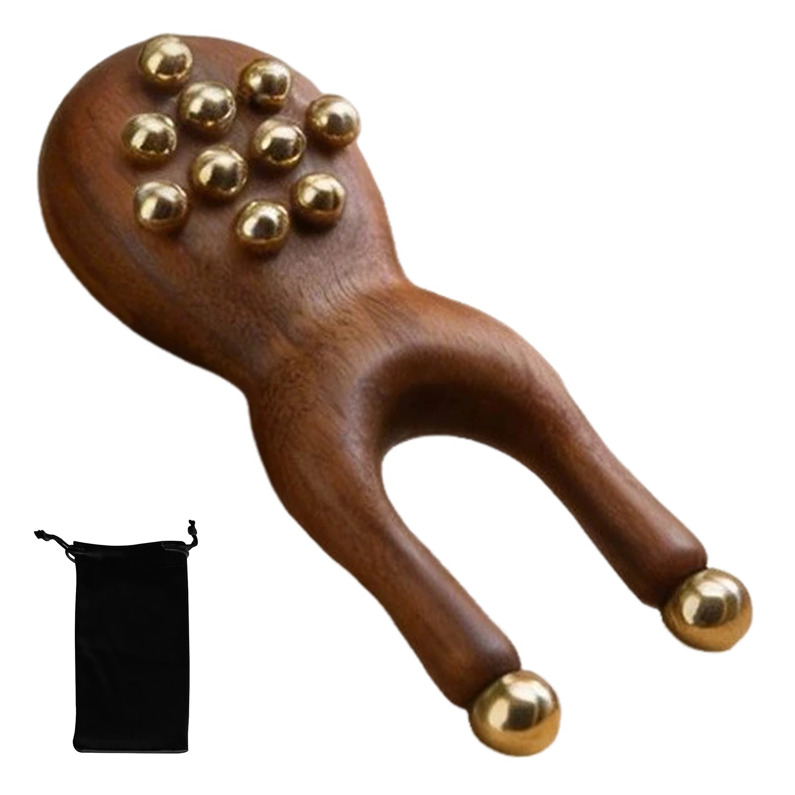 Wooden Brass Facial Massager – Face Lifting & Skin Tool