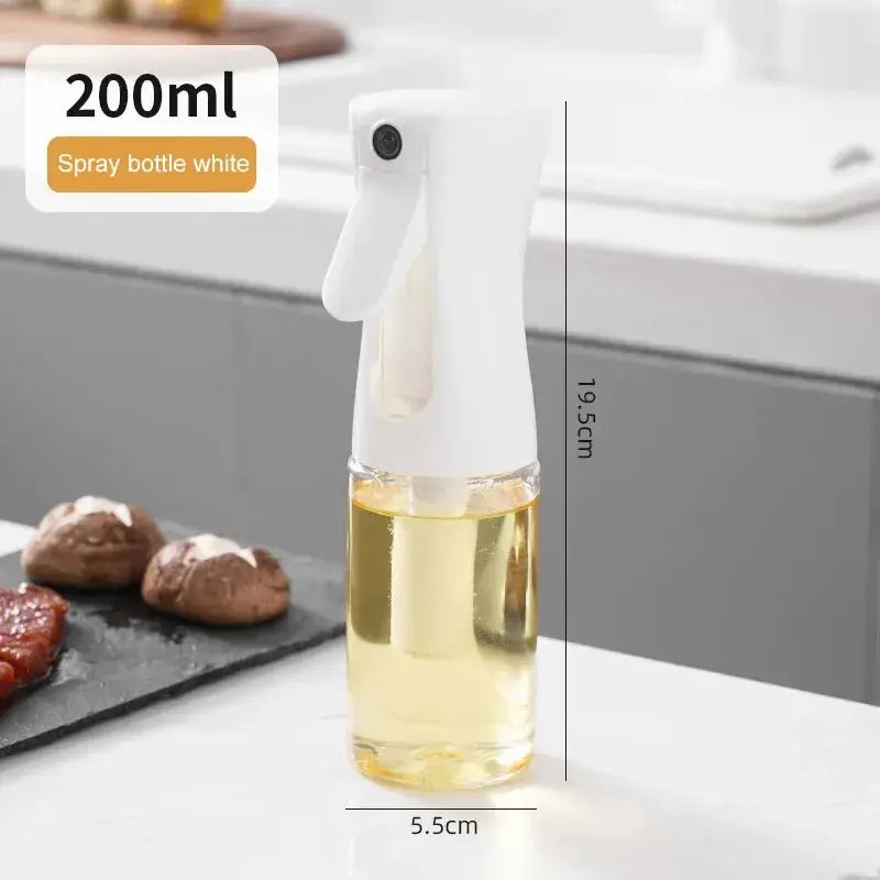 1Pc 200/500 ML Oil Spray Pot Kitchen Household Edible Olive Oil Spray Bottle Atomized Misty Oil Tank Air Fryer Spray Bottle Oasis Select 1pc 200ml white