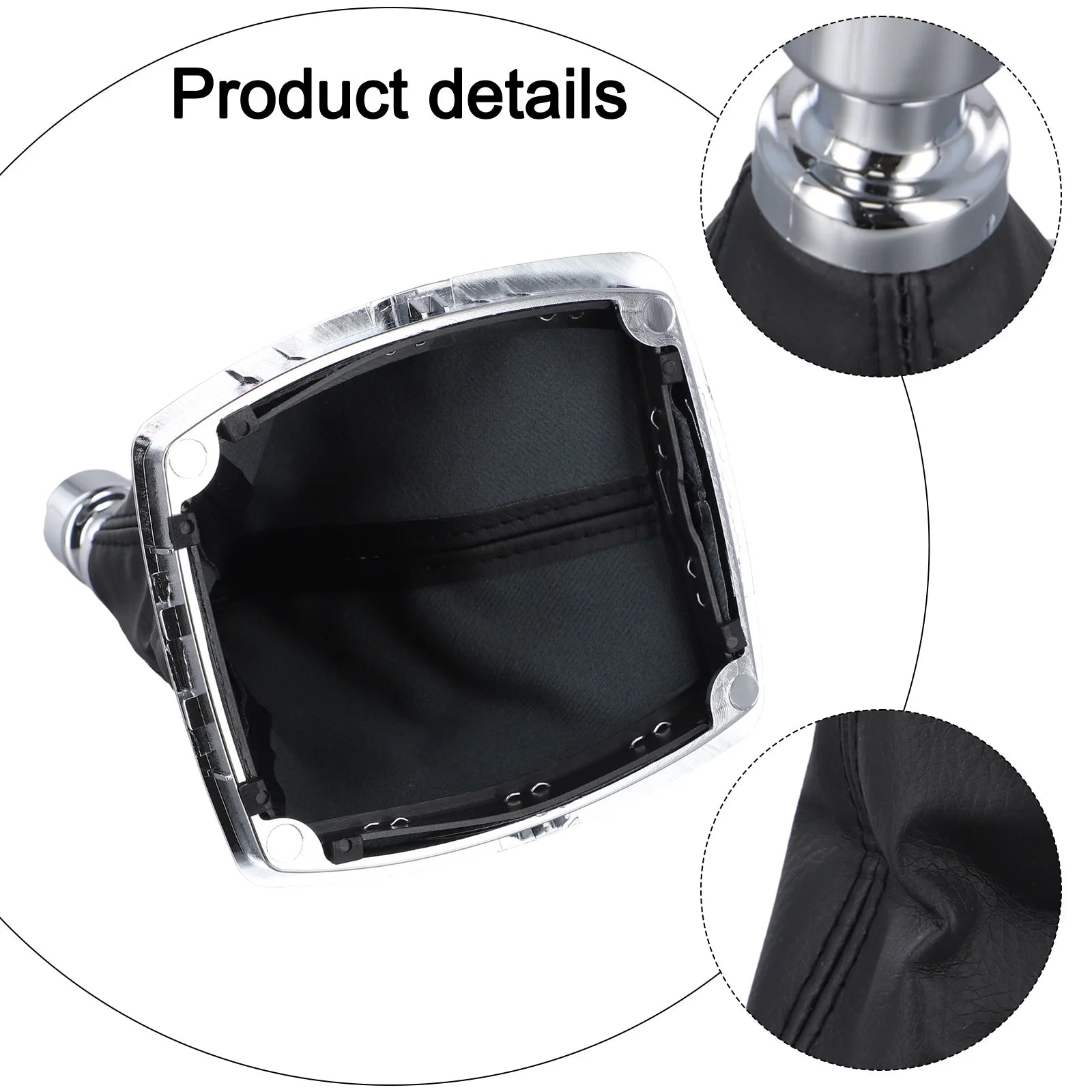 Shift Knob Cover Gearshift Boot Lever Car Interior Accessory Dustproof Easy To Use Leather Wear-resistant Non-deformation Oasis Select China Mainland