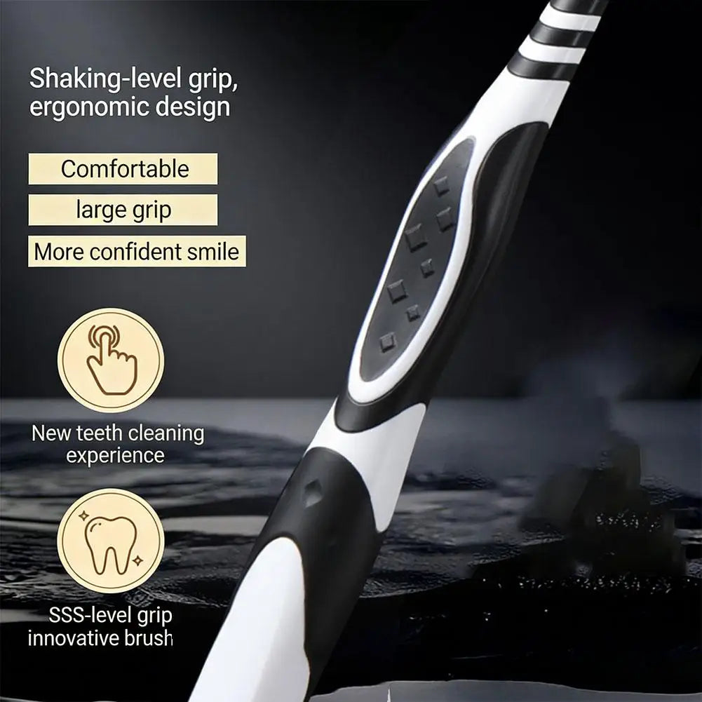SADOER Hard Bristle Toothbrush 2-Pack – Deep Clean Gift Set Manual Toothbrush Set Oasis Select