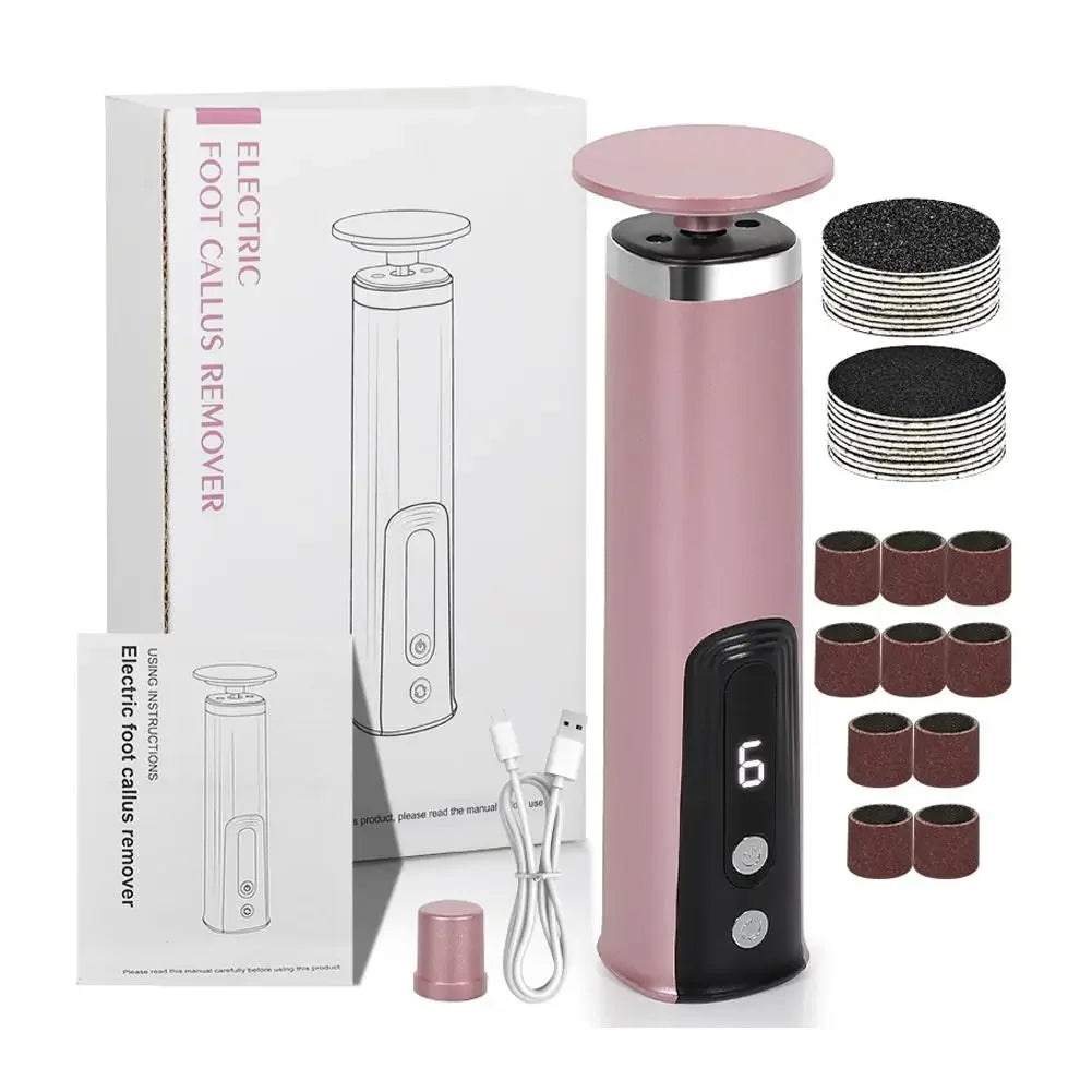 Electric Foot File Callus Remover – 6-Speed Pedicure Grinder Electric Foot File Oasis Select B CN