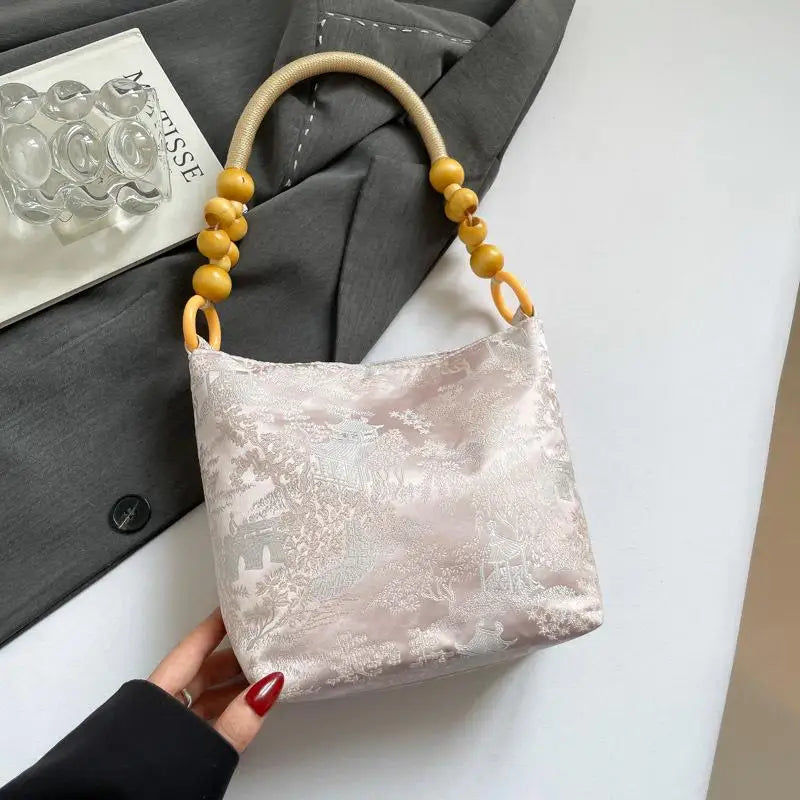 Chinese Butterfly Embroidered Shoulder Bag | Retro Women's Handbag