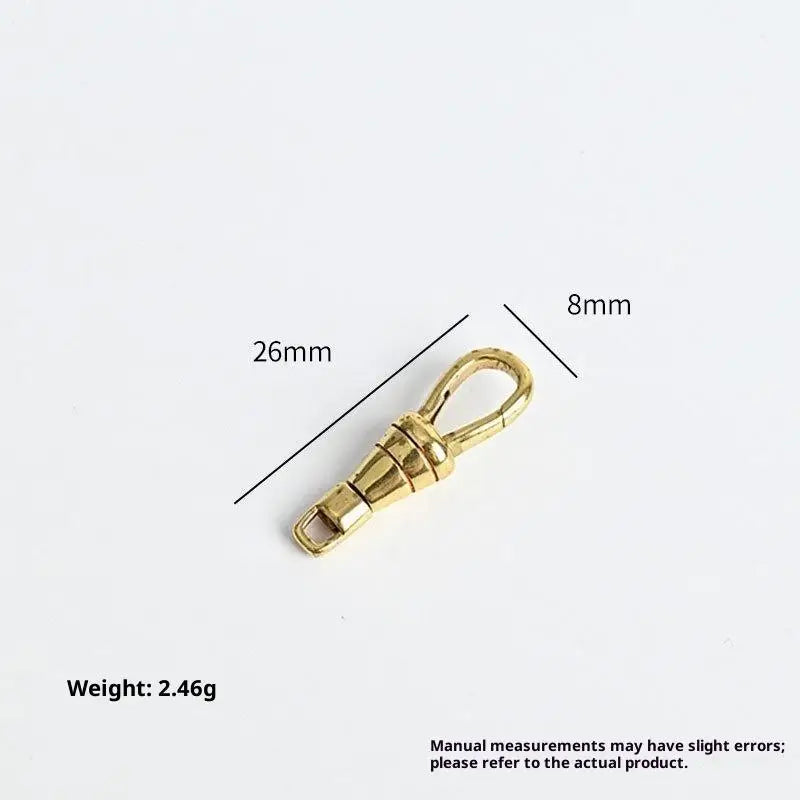 1pcs Brass Made Pattern Pocket Watch Swivel Clip Chain Spring Snap Hook 30mm 1.2 Inch Buckle Chain Pearl Gems DIY Oasis Select A3