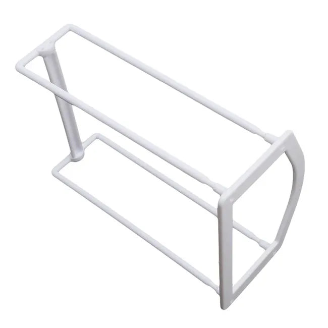 Hanger Organizer Stacker Rack for Closet & Laundry Room Hanger Storage Rack Oasis Select White