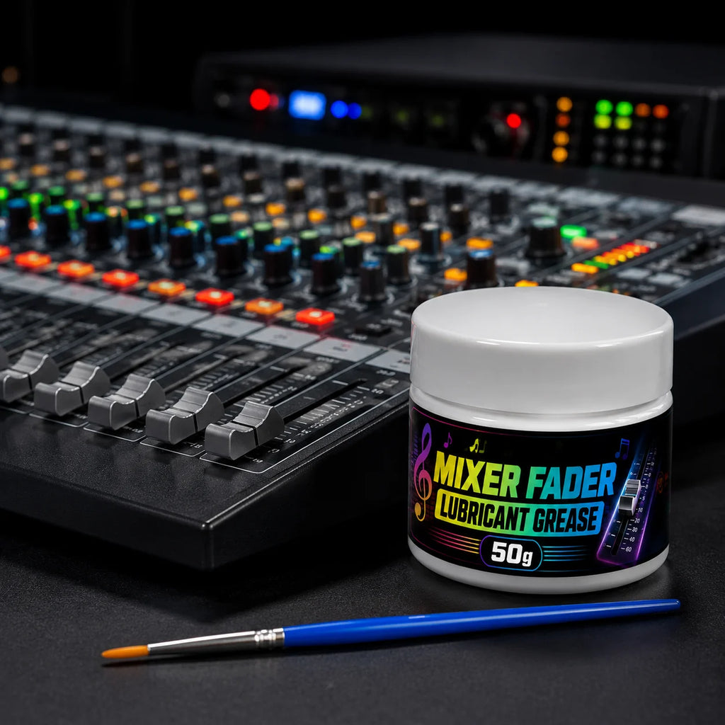 50g MIRAVEXL Mixer Fader Grease + Brush, Professional Mixer Lubrication, Smooth Performance, Long-Lasting, Easy to Apply Oasis Select