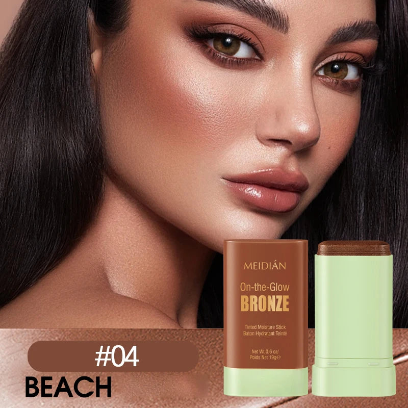 Waterproof Powder Blush Stick – Long-Lasting Vibrant Color Powder Blush Stick Oasis Select 03 RICH GLOW