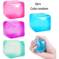 Slow Rise Squishy Tabas Fidget Toys Anti-stress Toys Gel Ice Cube Square with Decompression Vents Sensory for Adults and Kids Oasis Select 2Pcs - Random color
