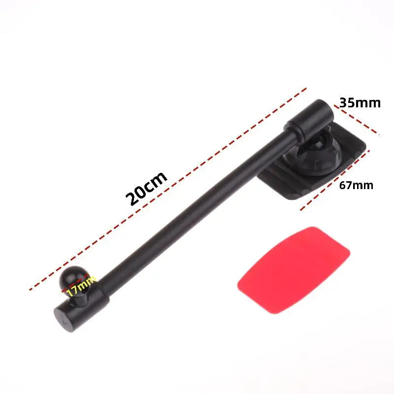 Mobile Phone Car Mount Stand with 17mm Ball Head Arm, Ideal for Dashboard and Windshield, Comes with Nano Glue Sticker Base Oasis Select A1 20CM