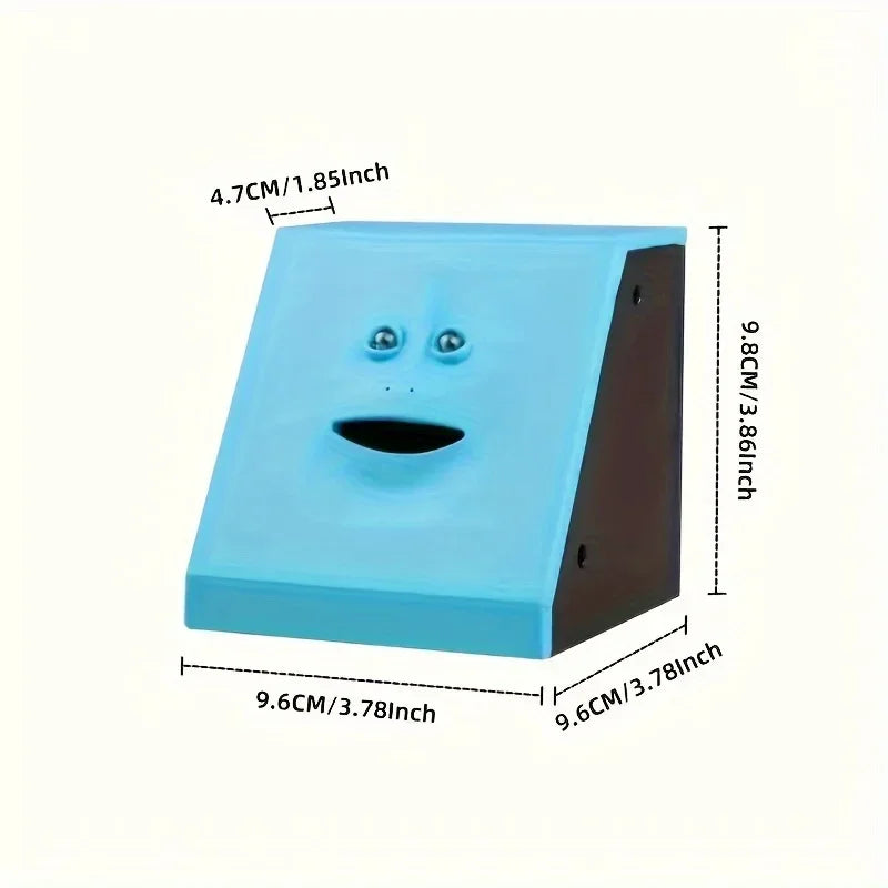 Plastic Face Bank Human Face Smart Sensor Piggy Bank Electric Coin Can Eat Money Face Piggy Bank Store Coins Oasis Select