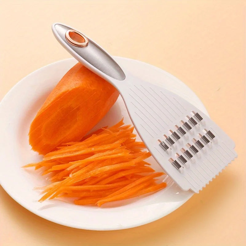 Multi-Functional Vegetable Slicer & Sharpener - Manual Food Cutter for Potatoes, Carrots,Fruits - Durable Plastic Kitchen Gadget Oasis Select