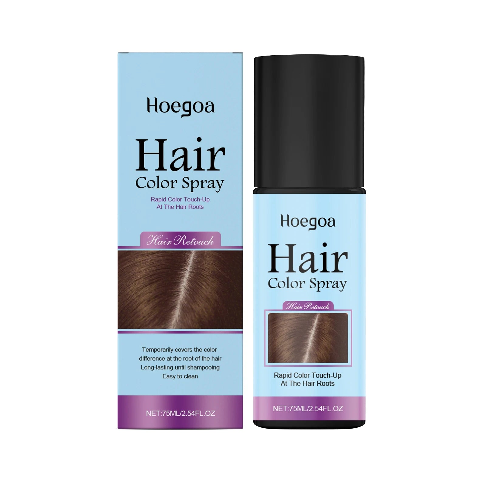 Temporary Hair Coloring Spray One-Time Hair Color Covering White Gray Hair Hairline Dye Lasting Coloring Black Hair Dye Spray Oasis Select Light Brown