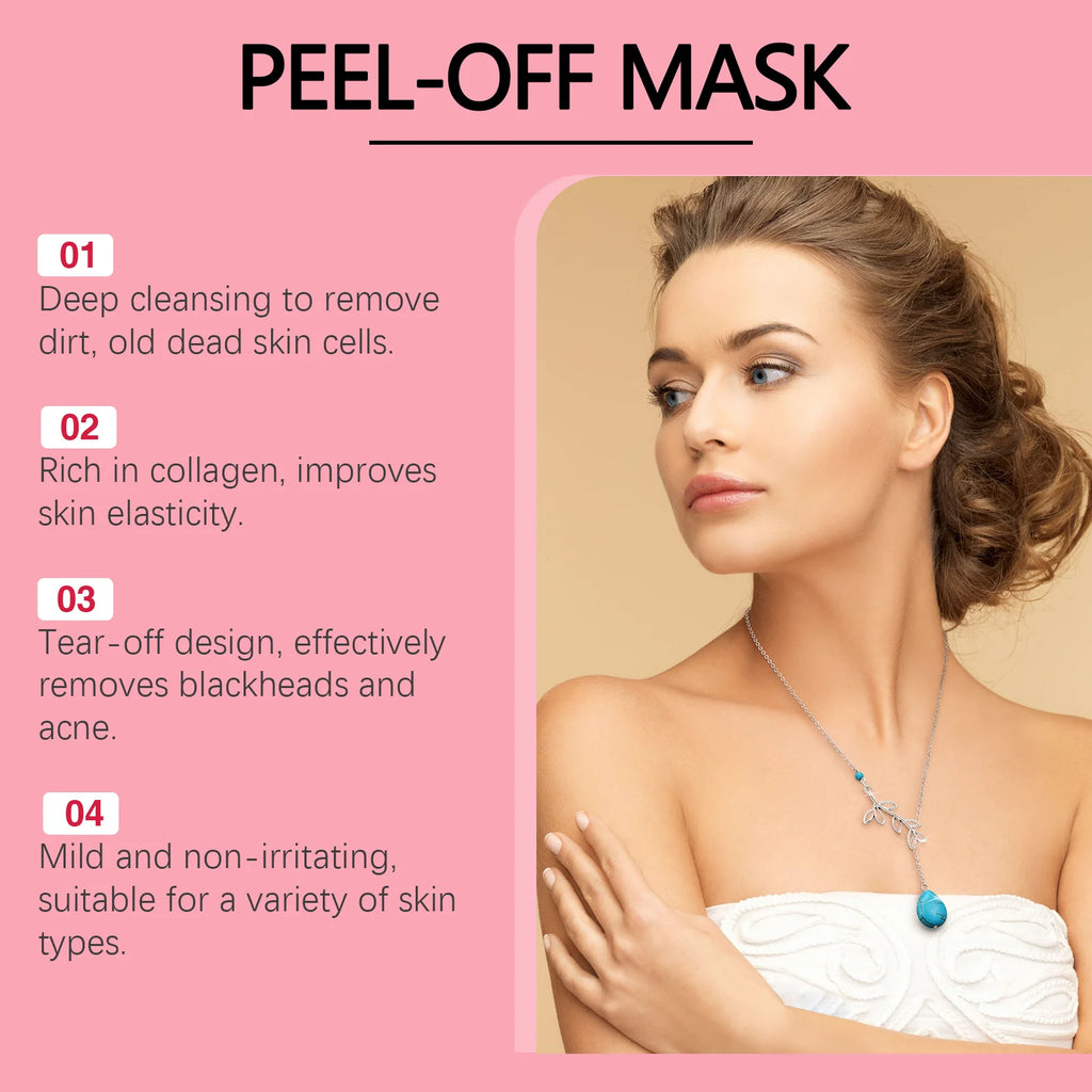 Collagen Face Mask Peel off Deep Cleansing Remove Dirt Reduce Fine Lines Oil-Control Moisturizing Facial Mask Brighten Skin Care Oasis Select