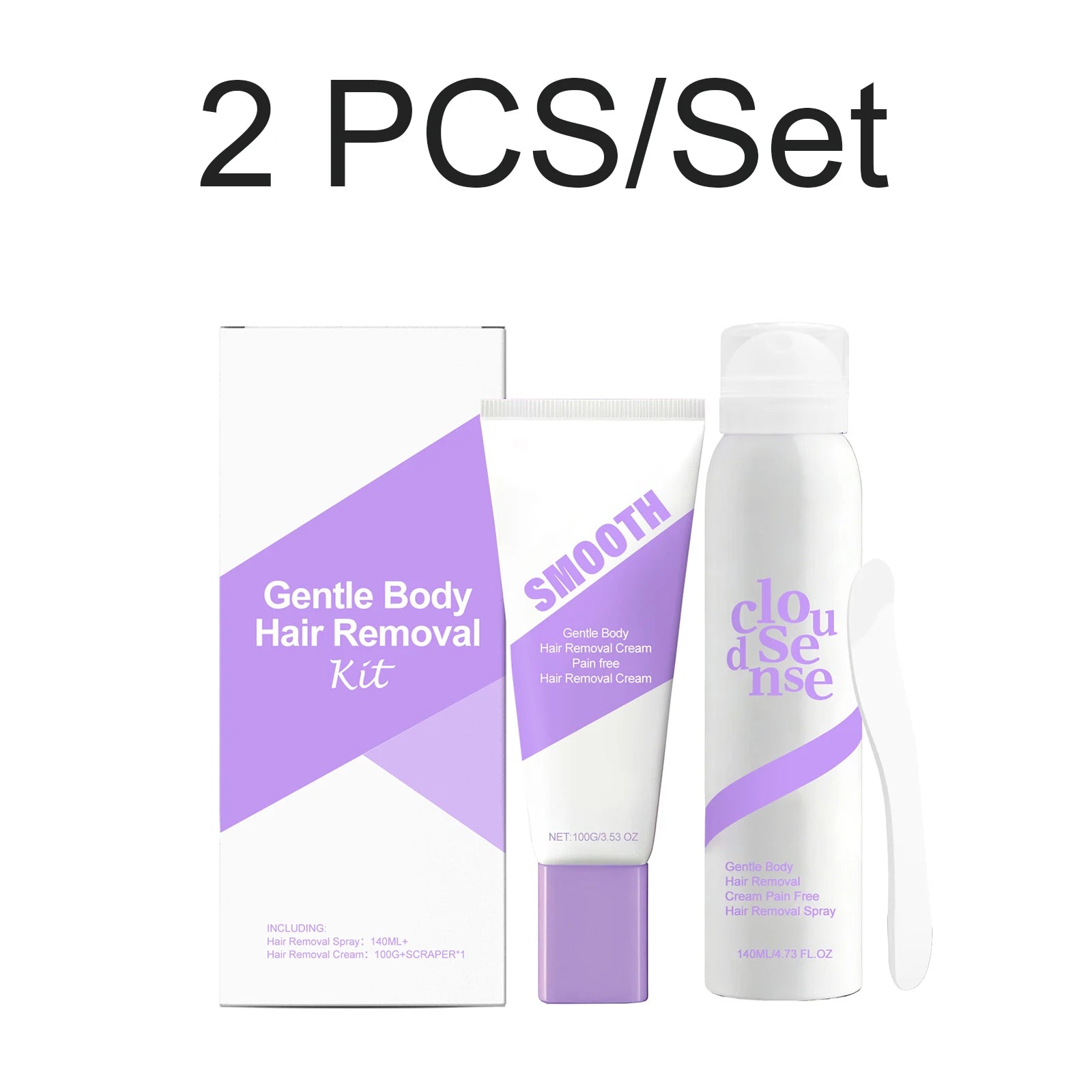 Hair Removal Mousse Pain Free Depilatory Foam Inhibit Hair Growth Soothing Full Body Use Underarm Leg Arm Lip Moisturizing Skin Oasis Select 2 PCS