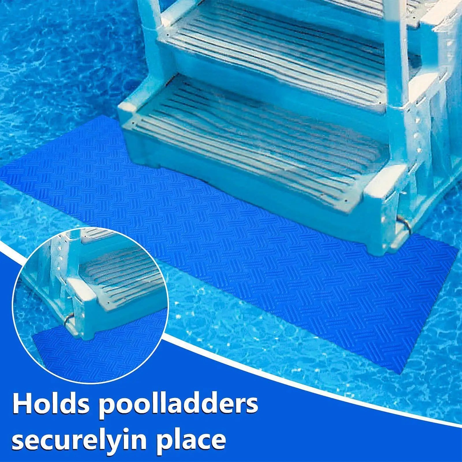 Pool Ladder Mat Non-Slip Kitchen Mat Pool Stair Protective Pad for Summer Hotel Resort Play Area Camping Backyard Garden Yard Oasis Select