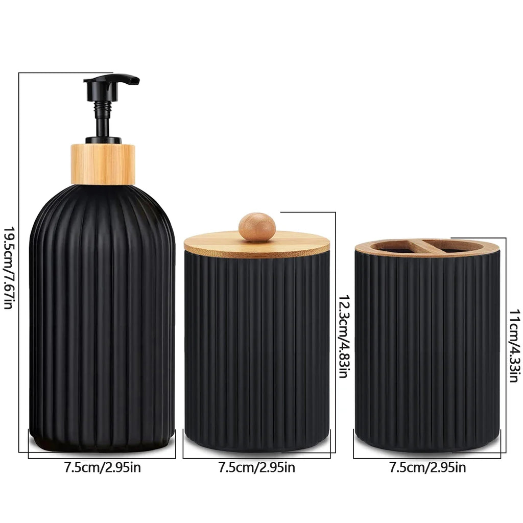 Bathroom Countertop Container Hand Soap Dispenser Cotton Ball Storage Box Decoration Organizer，Only the dispenser Oasis Select
