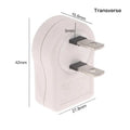 US 2PIN 360 Angle Rotatable Power Socket Plug Adapter Foldable Travel Aadapters Power Converter Plug Electrical Socket Oasis Select Transverse