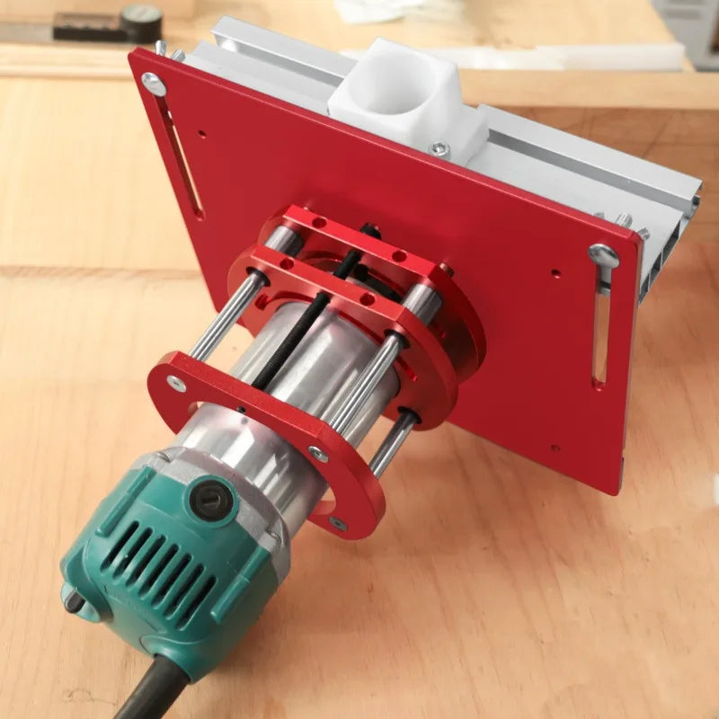 JUSTINLAU Metric and Imperial Scale C8 Aluminum Alloy Electric Wood Milling Inverted Lifting Trimming Machine Milling Table Oasis Select