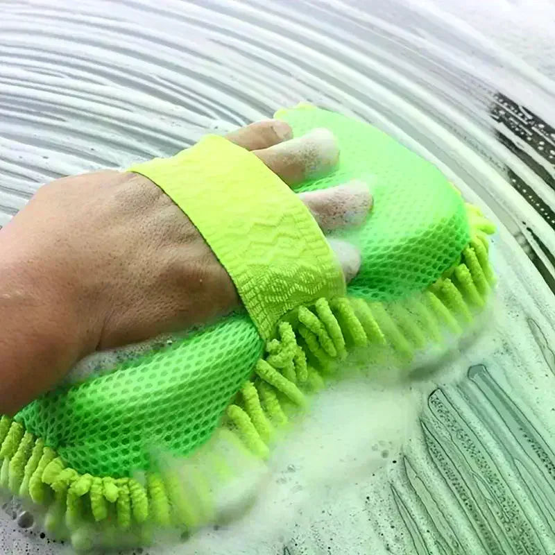 Microfiber Car Washer Sponge Cleaning Car Care Detailing Brushes Washing Towel Auto Gloves Styling Accessories Oasis Select