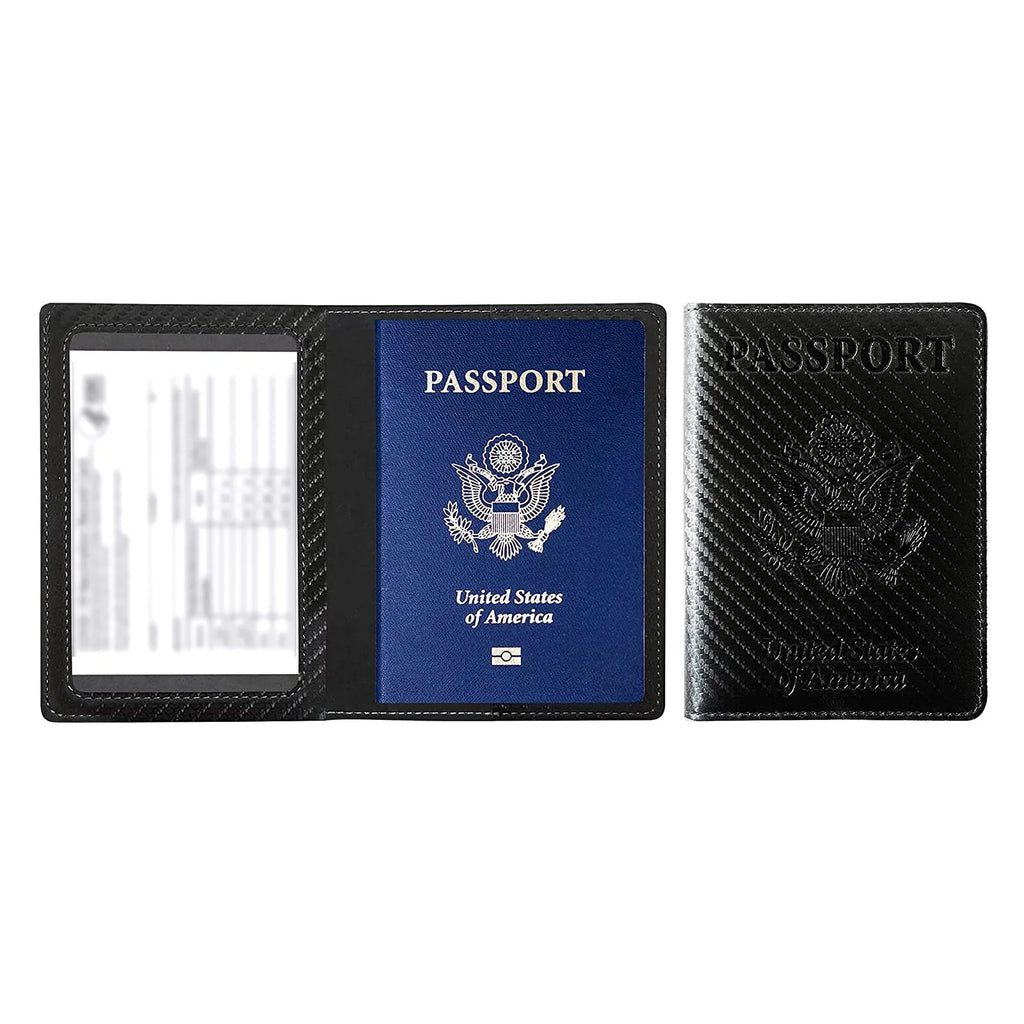 Leather Passport Cover & Card Holder Wallet – Unisex Travel Passport Card Holder Oasis Select C